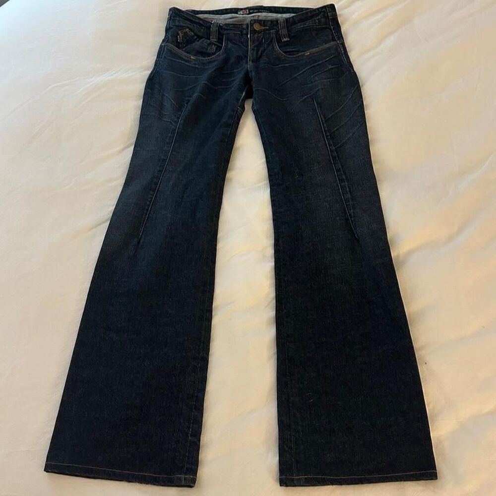 Oligo Tissew Women's Premium Low Rise Denim Flare jeans